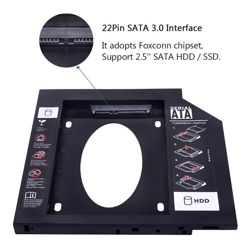 极速niversal 2nd HDD Caddy 9.5mm SATA 3.K0 for 2.5 9mm 7mm