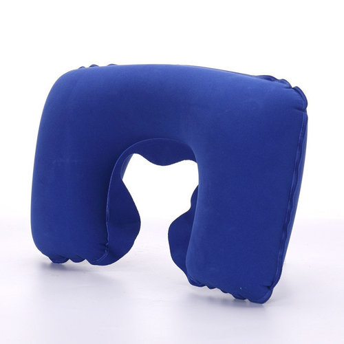 新品PVC Inflatable Neck Pillow Travel HU Shape Cushion Offic