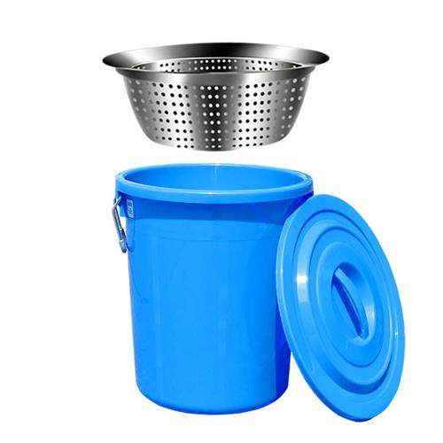 极速垃圾桶e收纳桶塑料桶加厚大号大容量商用干湿分离漏盆过滤沥