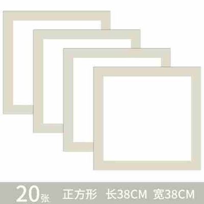 极速多尺寸内圆外方客厅绘画卡纸墙壁复古圆面图T案圆形纸绘素描