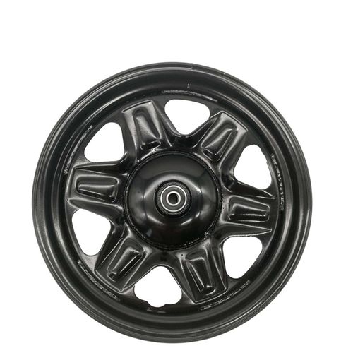 新品电动三轮车一体前钢圈p不带刹车前轮300/350/375-12轮胎铁圈