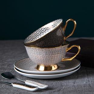 骨瓷咖啡杯子高档精致杯碟套装 下午茶具杯子 女士欧式 轻奢高级英式