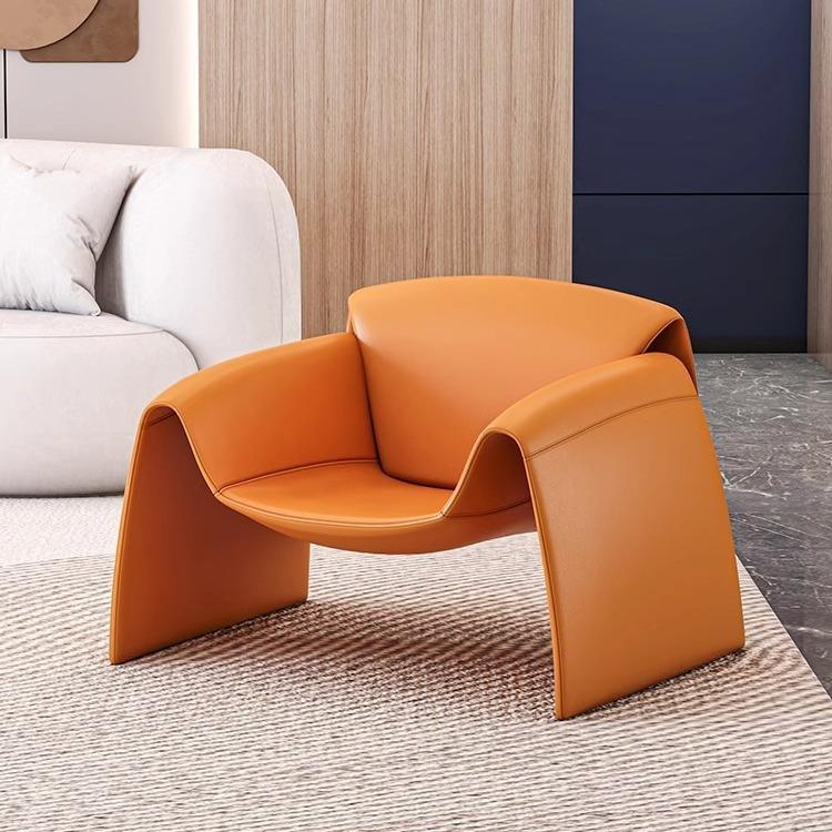 意式单人沙发椅子创意设计现代简约小户型网红客厅休闲老虎螃蟹椅