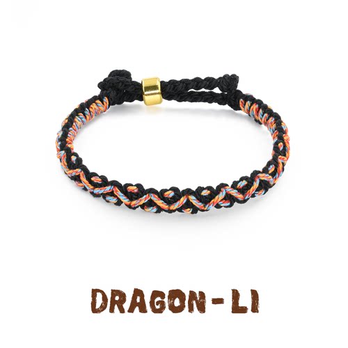 守护手绳藏式新中式小众手工编织藏花黑情侣手链饰品男女生日礼物