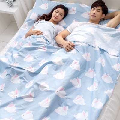 极速水洗棉隔脏i睡袋 舒适单人便携床单 出差住酒店一体式旅游被