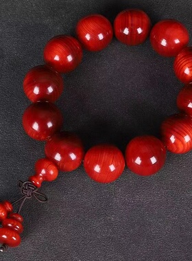 极速北沉香包浆固化全透光琥珀血龙木松明子葫R芦手串男士佛珠文