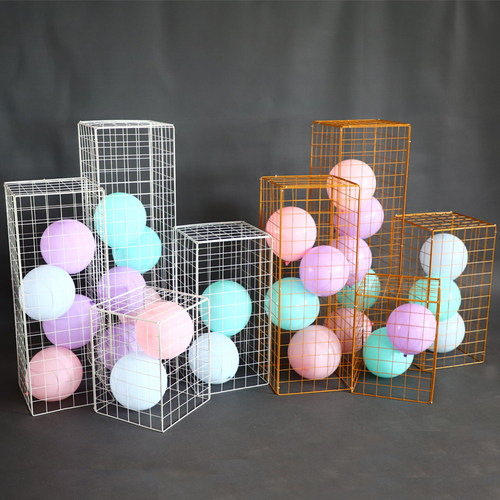 极速婚庆道具铁艺网格几何方框路引婚礼迎宾背景布置W装饰橱窗创