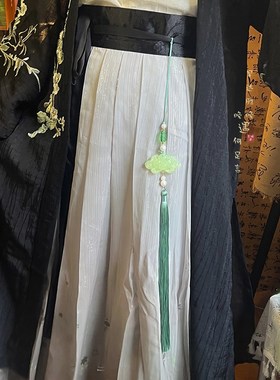 极速[瑶c池]荷花串珠流苏项链新中式国风古风禁步汉服古装莲花配