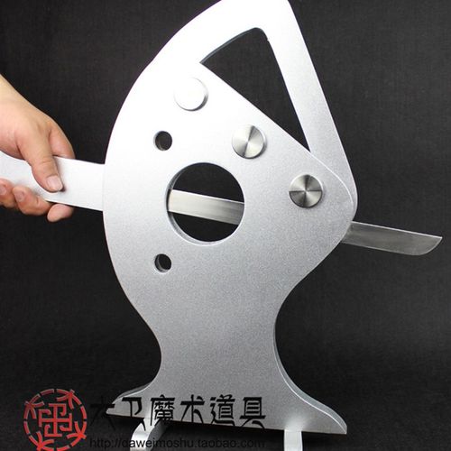 极速大卫舞台魔术道具侧式切臂器手铡G刀新式砍手刀切手刀吓人恐