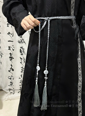 极速汉服腰e带明制宫绦流苏吊坠腰佩古装禁步腰坠配饰古风玉佩腰