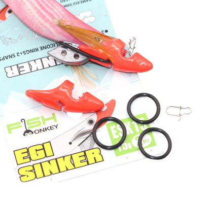 极速2Pcs e10/15/20/25g Shrimp Lure Sinker Squid Jig Tip Run