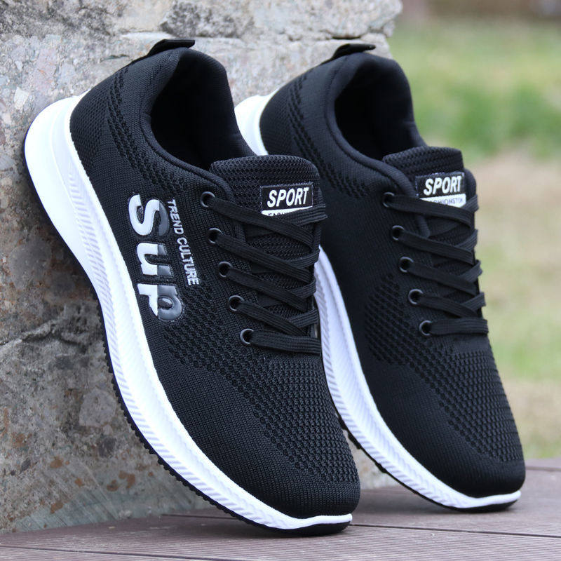 新品防臭男鞋春秋季n透气网鞋男款运动鞋轻便防滑跑步鞋子男休闲