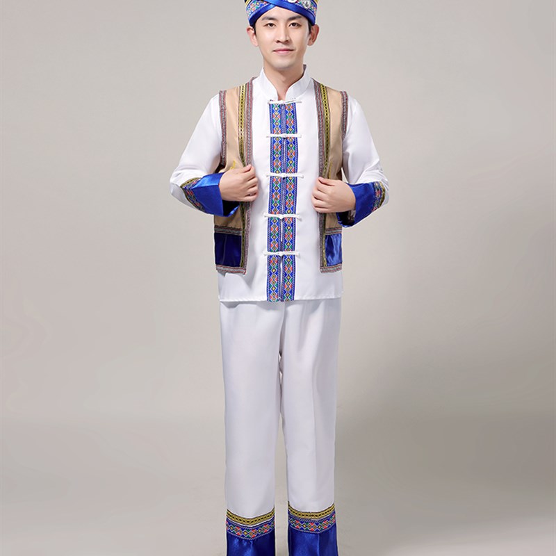 极速男士新款畲族服装少数民族服饰成人民族风Q三月三舞蹈演出服