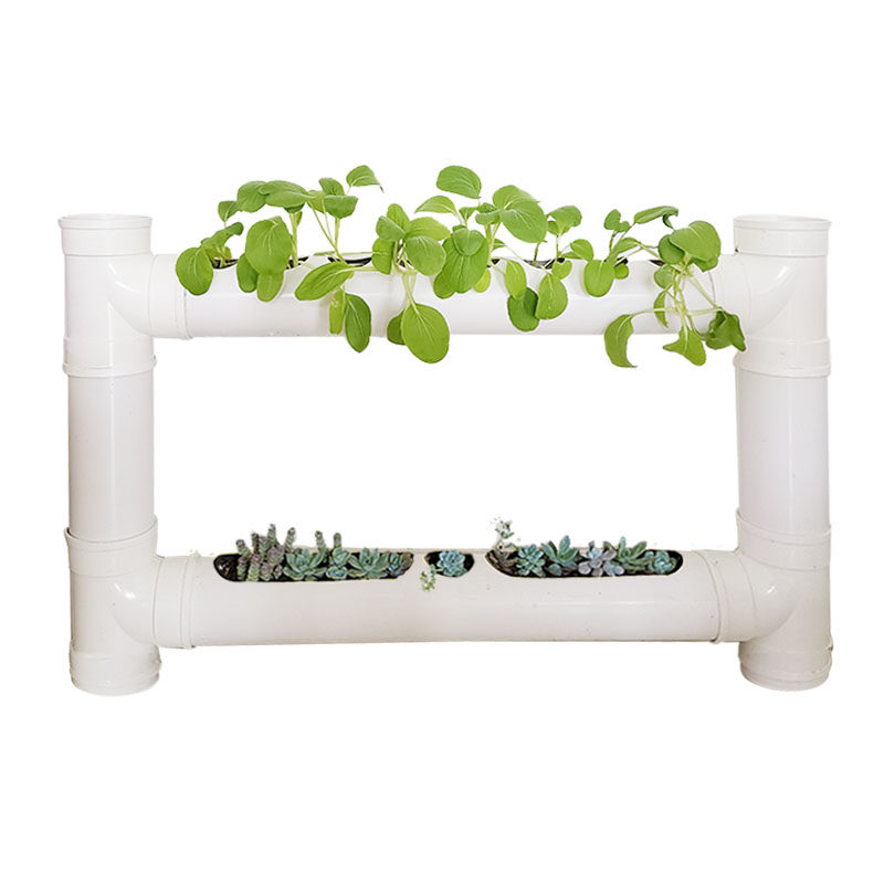 极速网红水管养鱼阳台花架客x厅花盆阳台种菜机管道种菜盆客厅花