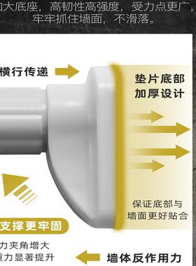 极速Telescopic rod door cuvrtain rod air rod shower curtain