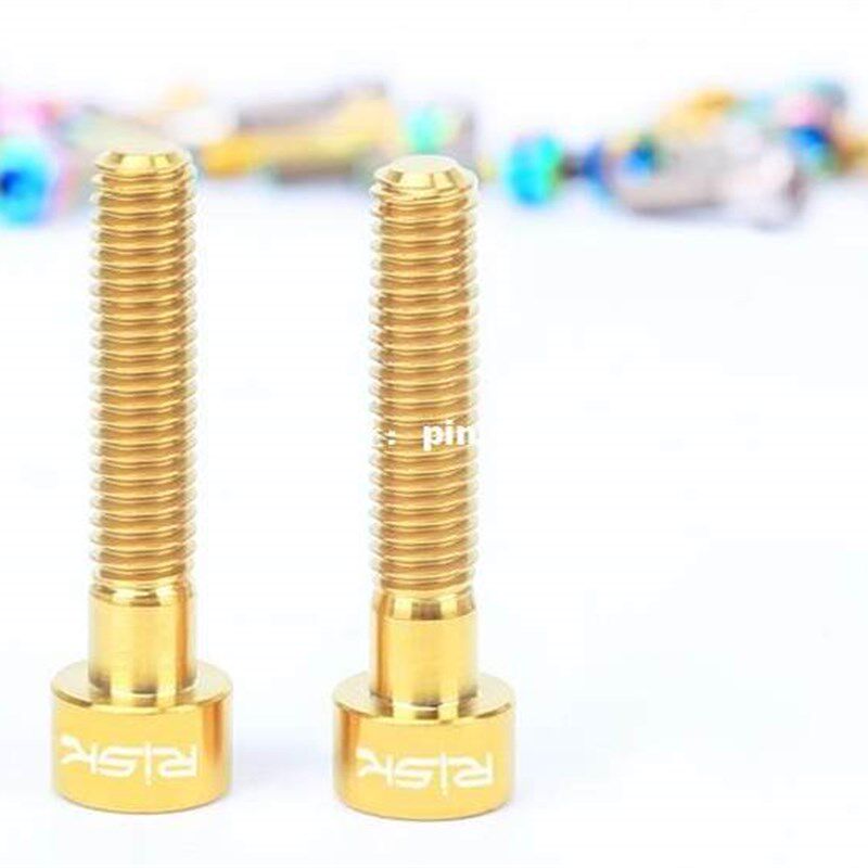 极速RISK 1pcs M6 x 30/ 35/40/50 mm Bike Headset BUolt Titani