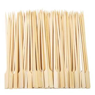 极速600Pcs Padrdle Skewers Barbecue Bamboo