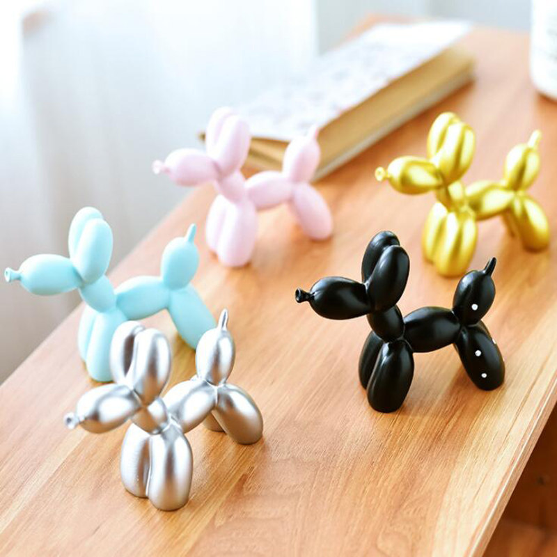 极速Baalloon Dog Statue Home Decor Abstract Art Dog Resin Sc