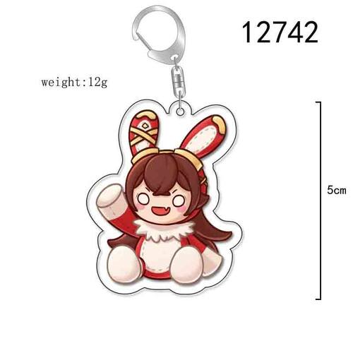 极速Genshin Impact Keychain Cute Guoba Azhdaha Morax YKlee H
