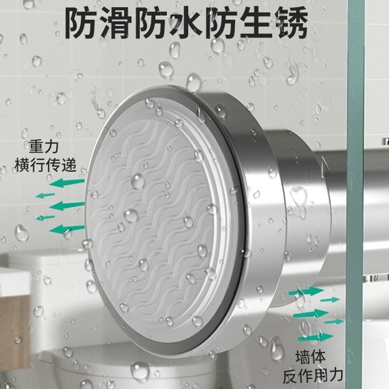 极速免打孔衣架家用挂衣衣服x架化妆室浴室不锈钢晾衣架伸缩晒被