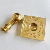 新品 茅G山派法印道士印章纯铜印章 道家印章用品铜印九姥仙都君印