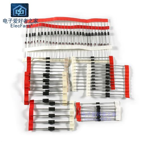 极速8种100个常用整流二极管包含1n4w148/1n4007/FR107/5819/5408