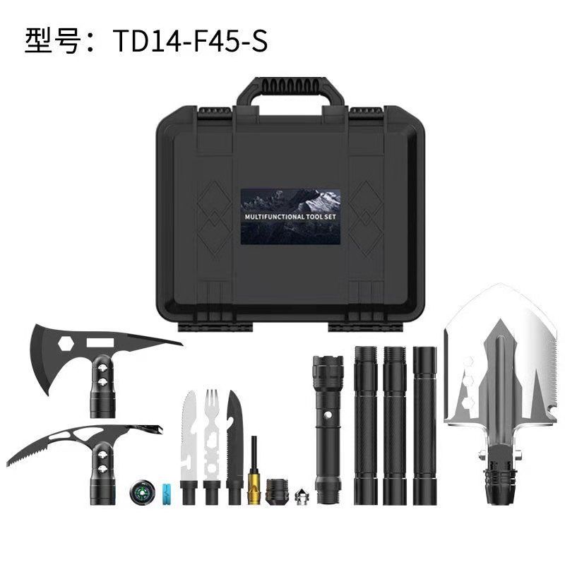 速发TD14F45S Multi Shovel 76cm Fold Tactic Camping Survival