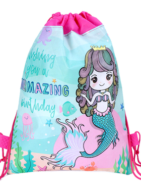 极速12apcs/lot Mermaid Theme Baby Shower Decorate Mochila Ba
