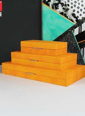 极速新中式d欧式现代简约样板房卧室客厅梳妆台家居首饰盒软装饰