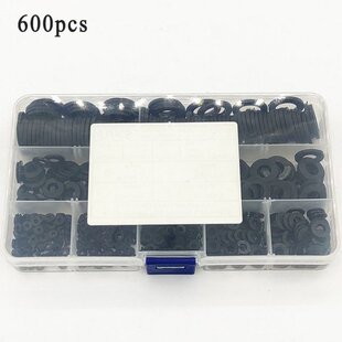 极速600Pcs EM10 Plastic Black M2.5 Nyl M12