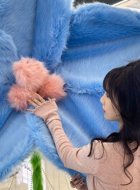 极速多巴胺毛绒花朵 生日宴派对订E婚礼布置商场装饰摆件打卡道具