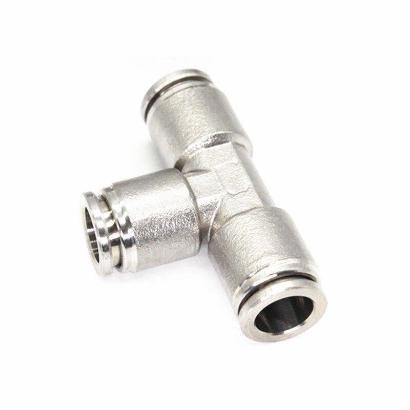 极速4/6b/8/10/12/14/16mm Tee 3 Way Spliter Pneumatic 304 Sta