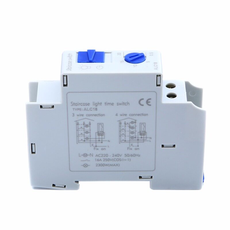 极速DIN Rail Staircase Corridor Relay HSwitch Timer 220V-240