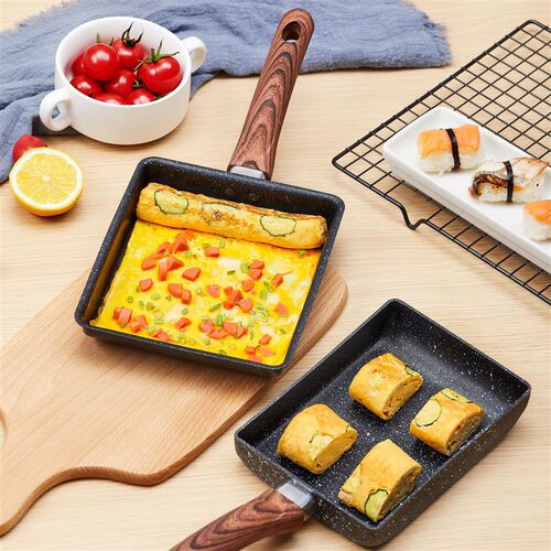 新品玉子烧煎锅不粘p平底锅料理平底煎蛋锅麦饭石煎蛋锅