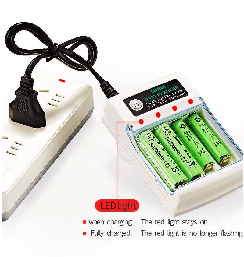 极速Aa/aada carregador de bateria 2 4 entalhes ac 110v 220v