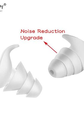极速1Pair Silicone Sleeping Ear Plugs Sound Insulatio.n Ear