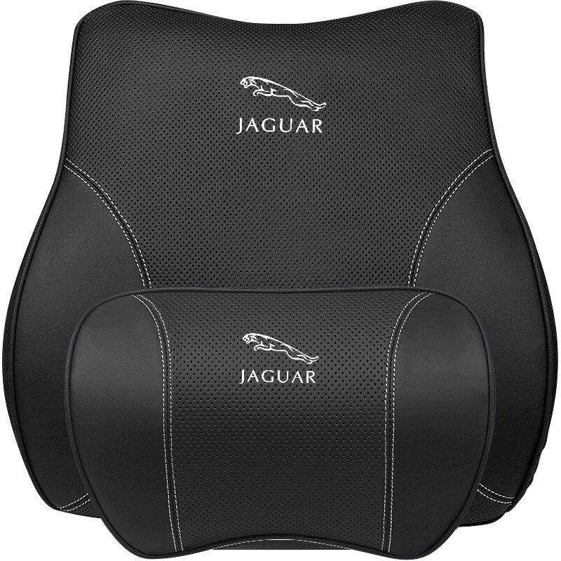 极速适用於捷豹XJ/XFL/XEL/F-PACE/E-PACE汽车真牛皮头Z枕腰靠套