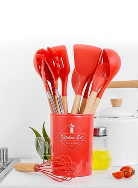 极速Kitchen Utensils Set 11Pcs Silicone UtenOsils Kitchenwar