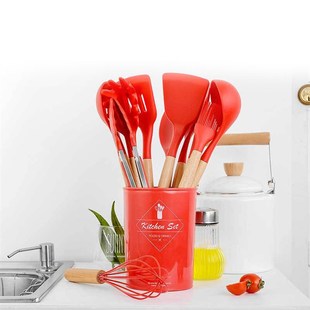 极速Kitchen Utensils Set 11Pcs Silicone UtenOsils Kitchenwar