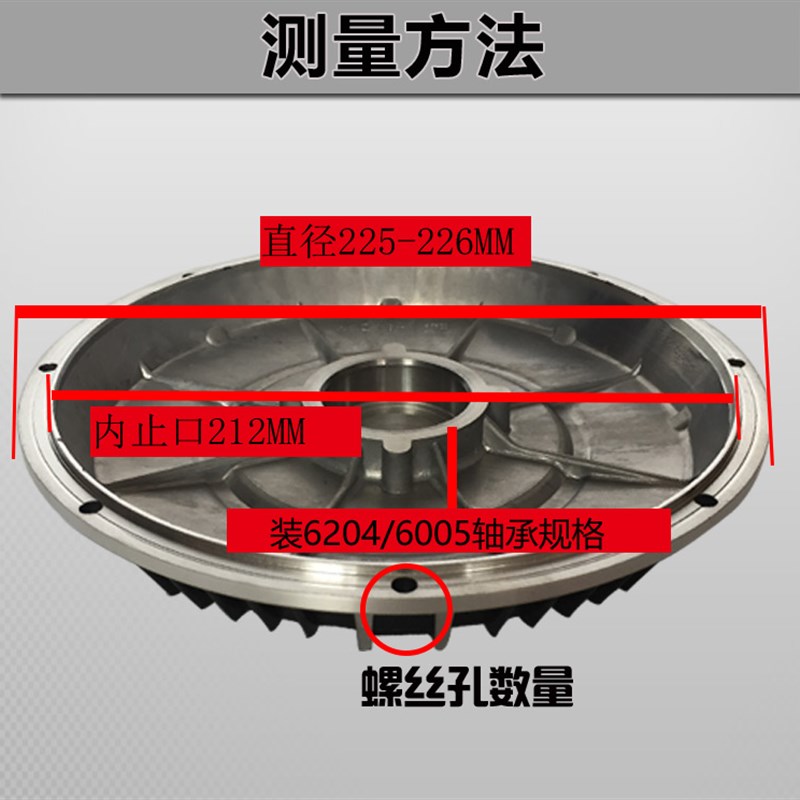 极速电动车电机盖8孔9q孔10孔12孔碟刹盖电瓶车端盖电机外壳改装