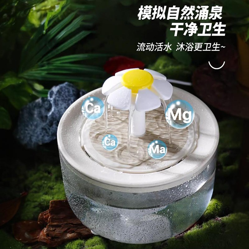 极速鹦鹉洗澡盆自动循环小v鸟洗澡盆鹦鹉洗澡神器电动虎皮牡丹鸟