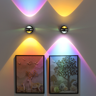 极速无线可充电射灯免接线免打孔家用氛围沙M发背景灯免布线遥控