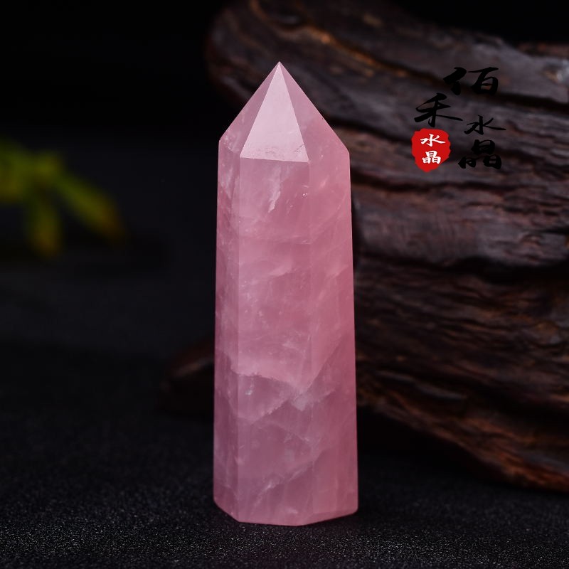 极速天然粉e晶六棱柱摆件粉水晶原石单尖柱子家居客厅办公桌面摆,饰品/流行首饰/时尚饰品新,摆件,淘宝优惠券,粉丝福利购,淘宝优惠卷