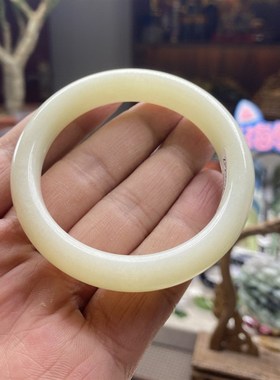 极速特别超值钢板料天然和田玉青海料青J玉晴水手镯 女款玉镯礼物