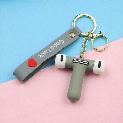 极速Funny Alphabet Lore Keychain Cute 26 InNitials Keyrings