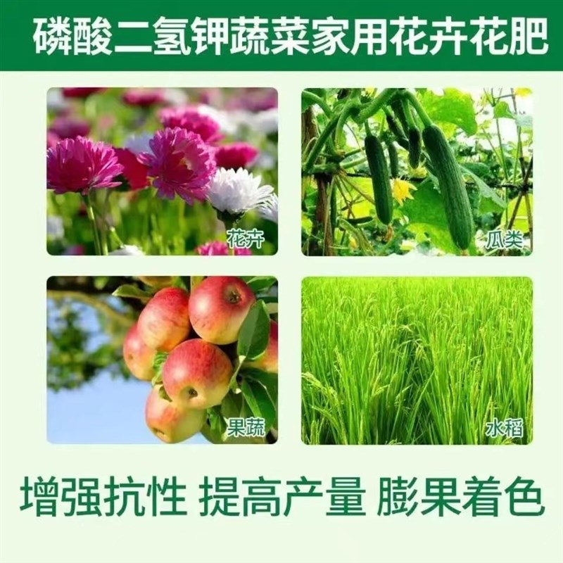 极速国光甲磷酸二氢钾钾肥磷肥叶面肥花肥绿植花卉V果树蔬菜通用