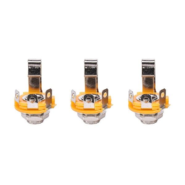 极速10 Pcs 6.35mm 1/4 rInch Nickel Mono TS Panel Chassis Mou