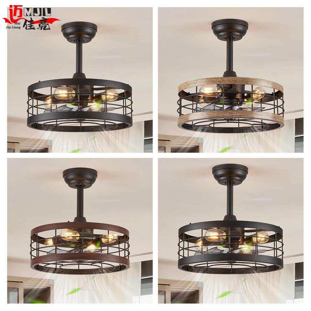 复古美式工业风隐形风扇灯客厅餐厅卧室厂房专用吊扇灯亚马逊供货,家装灯饰光源,其它灯具灯饰,淘宝优惠券,粉丝福利购,淘宝优惠卷