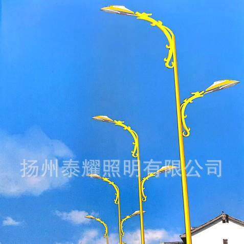双头 多头户外工程道路照明双臂7米A自臂路灯高杆led市电路灯
