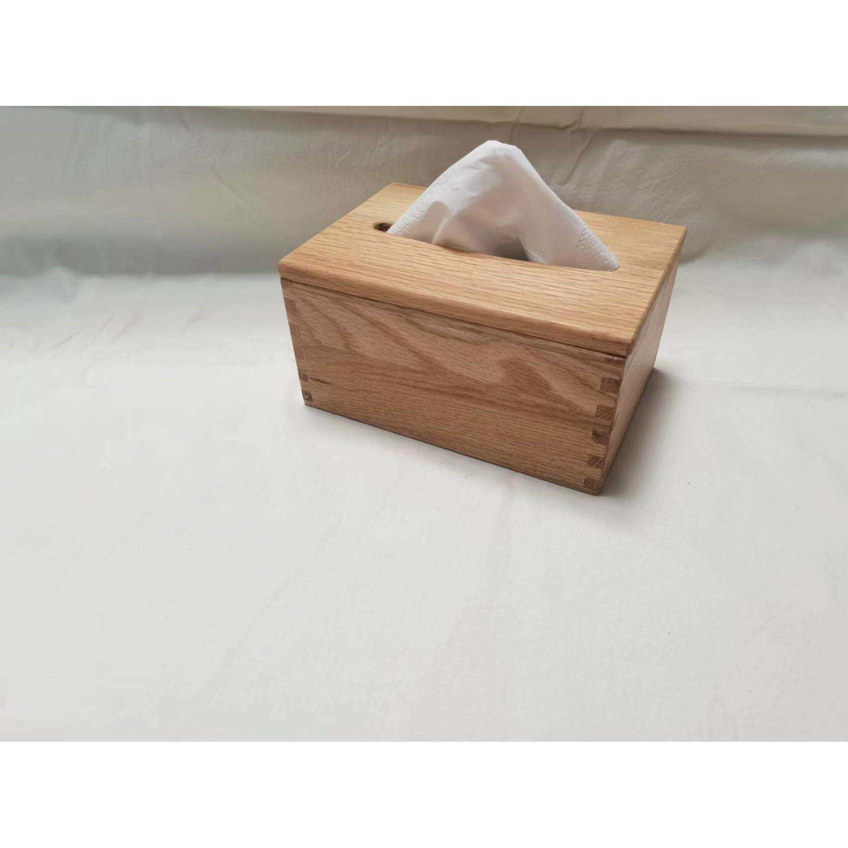抽纸盒红橡木实木纸巾盒创意家用客厅茶几抽纸盒民宿原木抽纸盒